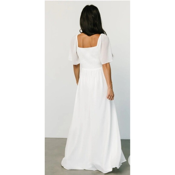 BALTIC BORN Sierra Sweetheart Maxi Dress Medium White NEW Wedding Bride Formal - Picture 10 of 13
